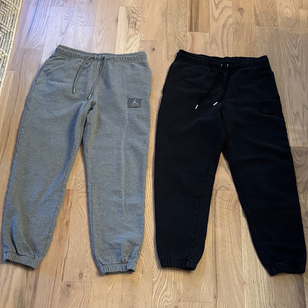 Jordan men’s Sweatpants Set - Gray and Black